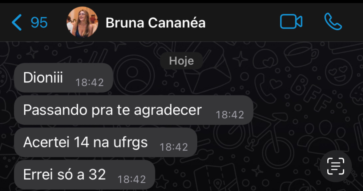 Bruna Cananéa — 14/15 em História na UFRGS